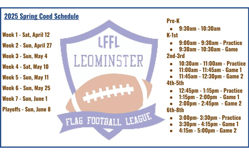 2025 Spring Schedule